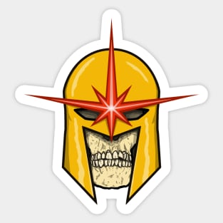 Nova helmet and skull Sticker